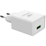 FONTE CARREGADOR UNIVERSAL USB 18W C3TECH UC-Q100 BRANCO