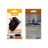 FONTE CARREGADOR MICRO V8 2 USB 5.1A LELONG LE-230FV