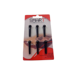 KIT COM 6 PINOS PLASTICO VIOLAO PRETO SMART