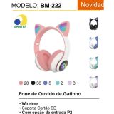 FONE DE OUVIDO HEADSET RGB BLUETOOTH 5.3 BMAX BM-222