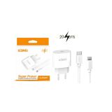 FONTE CARREGADOR + CABO DE DADOS  USB E USB TIPO C IOS LIGHTNING  LELONG LE 283 CP / LE 294 CP