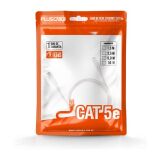 CABO DE REDE PATCH CORD CAT5E 5 METROS BRANCO PLUSCABLE