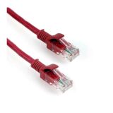 CABO DE REDE PATCH CORD CAT6E 5 METROS VERMELHO PLUSCABLE