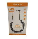CABO DE AUDIO AUXILIAR P2 X P2 90 GRAUS ESPIRAL  CB-55
