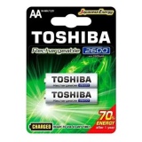 PILHA RECARREGAVEL TOSHIBA AA 2600MAH CARTELA C/ 2 UNDS
