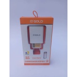 CARREGADOR TIPO C COM 2 PORTAS USB 4.1 1M GOLD CA28-3