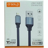 CABO DADOS USB IPHONE 1M GOLD CB04-2