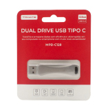 PEN DRIVE 128GB DUPLO USB 3.0 E USB TIPO C TOMATE MPD C128