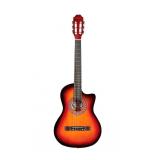 VIOLAO ELETRICO NYLON SUNBURST PPCE1-SB WALDMAN