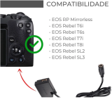 FONTE EXTERNA PARA CANON (T6i T6S T7i T8i)