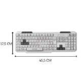 TECLADO GAMER USB- MULTIMIDIA SLIM BRANCO MULTILASER TC267