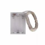 FIO 100 LEDS BRANCO QUENTE ALIMENTADO C/ PILHA