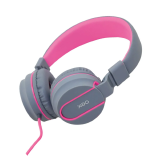 FONE DE OUVIDO HEADSET NEON P3 OEX HS106 CINZA/ROSA