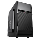 GABINETE C3TECH PRETO MT-25BK SEM FONTE COM MARCAS DE USO LADO ESQUERDO SUPERIOR TRASEIRO