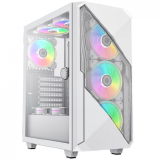 GABINETE GAMER GAMEMAX REVOLT BRANCO MID TOWER 3 FANS ARGB 3606W