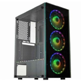 GABINETE GAMER KMEX  CGBL10 3FAN 120X120MM