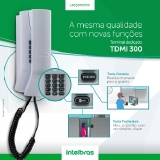 MONOFONE INTERFONE INTELBRAS COM TECLADO TDMI300 BRANCO