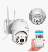 CAMERA IP GIRATORIA EXTERNA WI FI FULL HD 1080P 2 ANTENAS APP  ICSEE