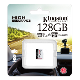 CARTAO DE MEMORIA KINGSTON MICRO SD 128GB ENDURANCE CFTV CLASSE 10 LEITURA 95MB/S GRAVAÇAO 45MB/S