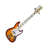 CONTRABAIXO 5 CORDAS WALDMAN GJJ-205X TS TOBACCO SUNBURST