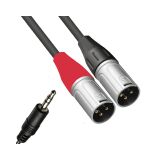 CABO P2 ESTEREO X 2 XLR MACHO 1,5M K AUDIO