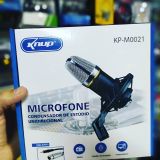 MICROFONE CONDENSADOR KNUP KP-M0021 PROFISSIONAL E ESTUDIO PLUG P2