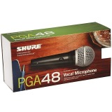 MICROFONE PROFISSIONAL VOCAL C/FIO PGA48 SHURE