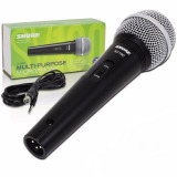 MICROFONE COM FIO SHURE SV100 PROFISSIONAL DE MÃO 1 BASTÃO