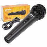 MICROFONE COM FIO VOCAL SV 200 SHURE PROFISSIONAL DE MÃO 1 BASTÃO