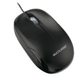 MOUSE USB COM FIO MULTILASER MO255 ANATOMICO PRETO 1200 DPI