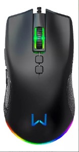 MOUSE GAMER MULTILASER WARRIOR RUSH USB 7 BOTOES 1200DPI RGB MO392