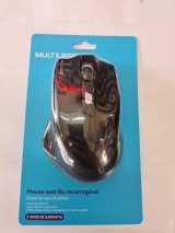 MOUSE SEM FIO RECARREGAVEL ERGONOMICO MULTILASER MO291