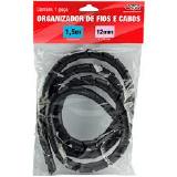 ORGANIZADOR DE CABOS 12MM PRETO 1.5M FORCE LINE