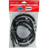 ORGANIZADOR DE CABOS 20MM PRETO 1.5M FORCE LINE