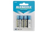 PILHA AA  ALCALINA ALFACELL 1.5V C/4