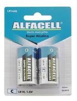 PILHA C 1.5V LR14 ALFACELL SUPER ALCALINA