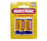 PILHA RAYOVAC AMARELINHA AA C/4