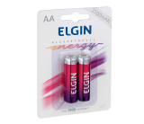 PILHA RECARREGÁVEL ELGIN AA 2500MAH C / 2