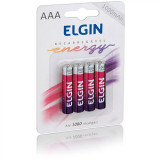 PILHA RECARREGÁVEL ELGIN AAA 1000MAH C / 4