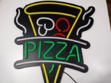 PLACA LED NEON -PIZZA GRANDE 60 X 60