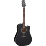 VIOLAO ELETROACUSTICO AÇO FOLK TAKAMINE GD15CE BLK TP4T