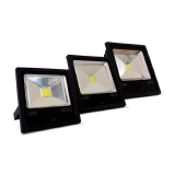 REFLETOR DE LED 20W BRANCO 6500K COB PRETO BIVOLT FOXLUX 38.20