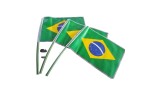 BANDEIRA DO BRASIL 30X45 PCT 4 UNIDADES CBF-12