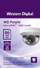 CARTAO DE MEMORIA MICRO SD 64GB WESTERN DIGITAL PURPLE SDXC