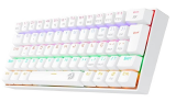 TECLADO MECANICO  REDRAGON LAKSHMI BRANCO  K606W-R SWITCH PRETO / MARROM