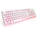 TECLADO USB GAMER HYDRA BRANCO LED VERMELHO VINIK