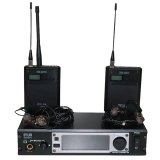 MONITOR TRANSMISSOR DUPLO C/ 2 RECEPTORES FONE RETORNO DE PALCO SEM FIO DYLAN UHF DSM-600