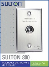 BOTOEIRA DE ABERTURA INOX SULTON  800 SOBREPOR