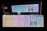 TECLADO USB GAMER OEX TC205 PRISMATIC SEMI MECANICO BRANCO RGB