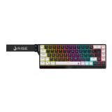 TECLADO MECÂNICO GAMER RISE MODE VEKTOR PRO ARGB ABNT2 SWITCH MAGNÉTICO RISE CORE  RM TCM VKT MGN BW